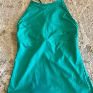 Women’s Athleta High Neck Tie Back Swim Tankini, M